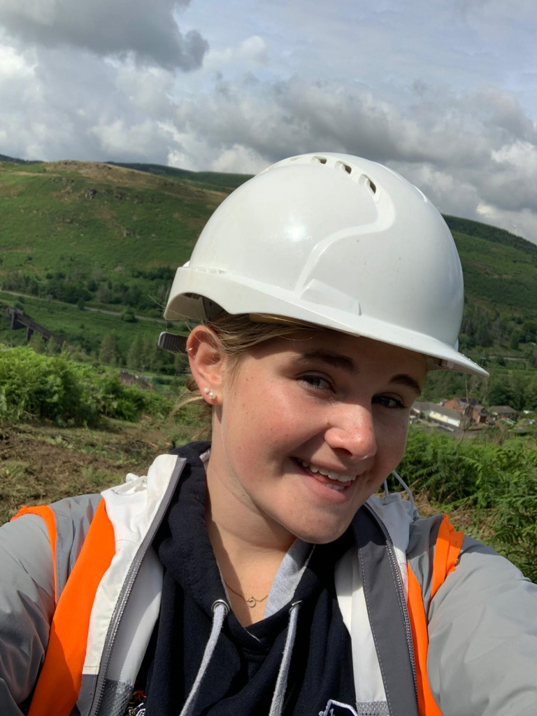 Charlotte Hogg Working on Site
