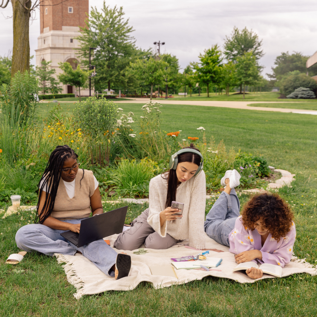Image of students outside